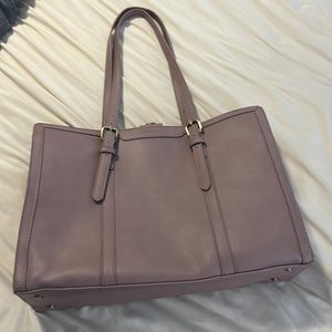 Eco Susi labtop Tote lavender color. Holds 15.6 computer